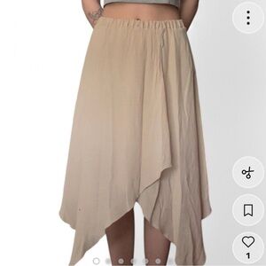 fairy cottage tan maxi skirt with layers , boho (IZ Byers)